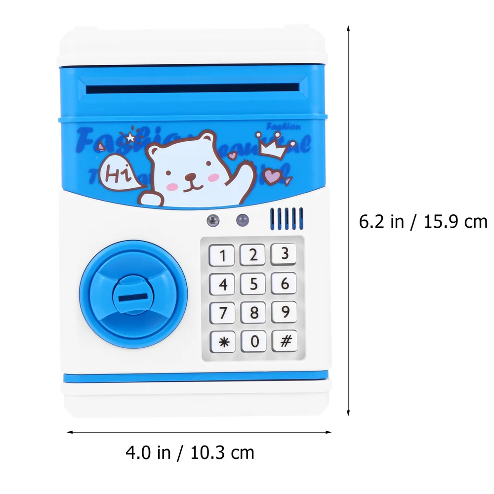 

1pc Saving Box Mini Password Box Notes Coins Saving Case Desktop Adornment