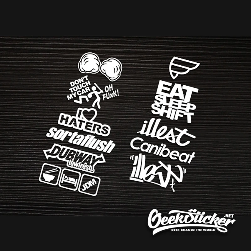 Hellafпышные наклейки на двери автомобиля аксессуары Scrawl Oh Shxt Rotiform Illest стиль JDM