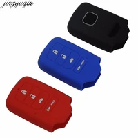 4 buttons silicone key fob cover case protect skin for honda accord civic pilot crv hrv ex exl remote keyless