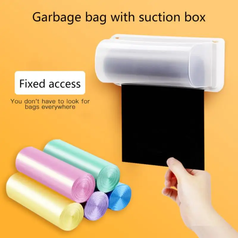 

Garbage Bag Storage Box Wall Mounted Trash Bags Holder Kitchen Plastic Bag Container Bathroom Garbage Bag Dispenser Organizer