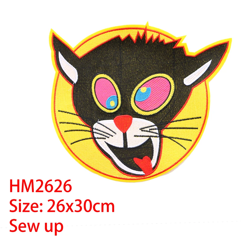 Вышитые нашивки с аппликацией для украшения торта обезьяны кота китайского