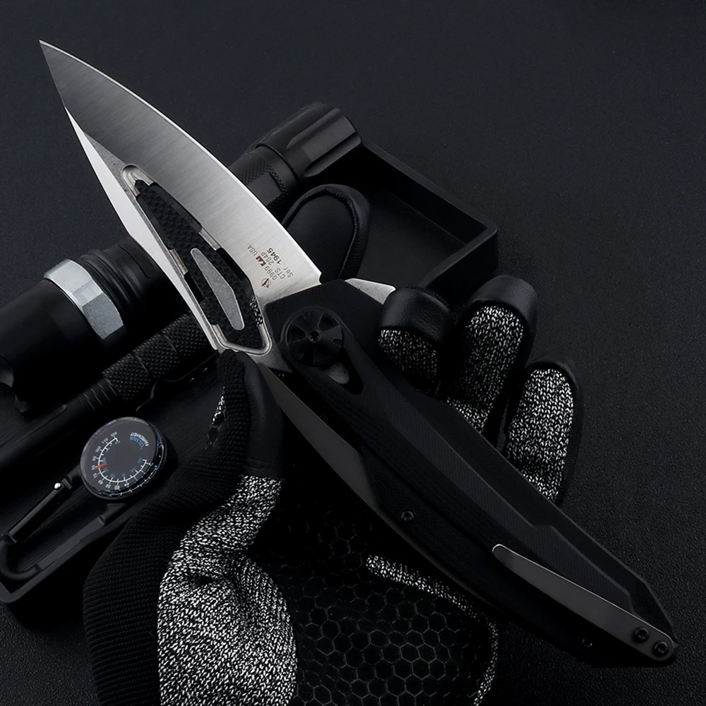 Складной нож Eafengrow ZT 0999 ZT0999 D2 карманный с лезвием из стали и углеродного волокна