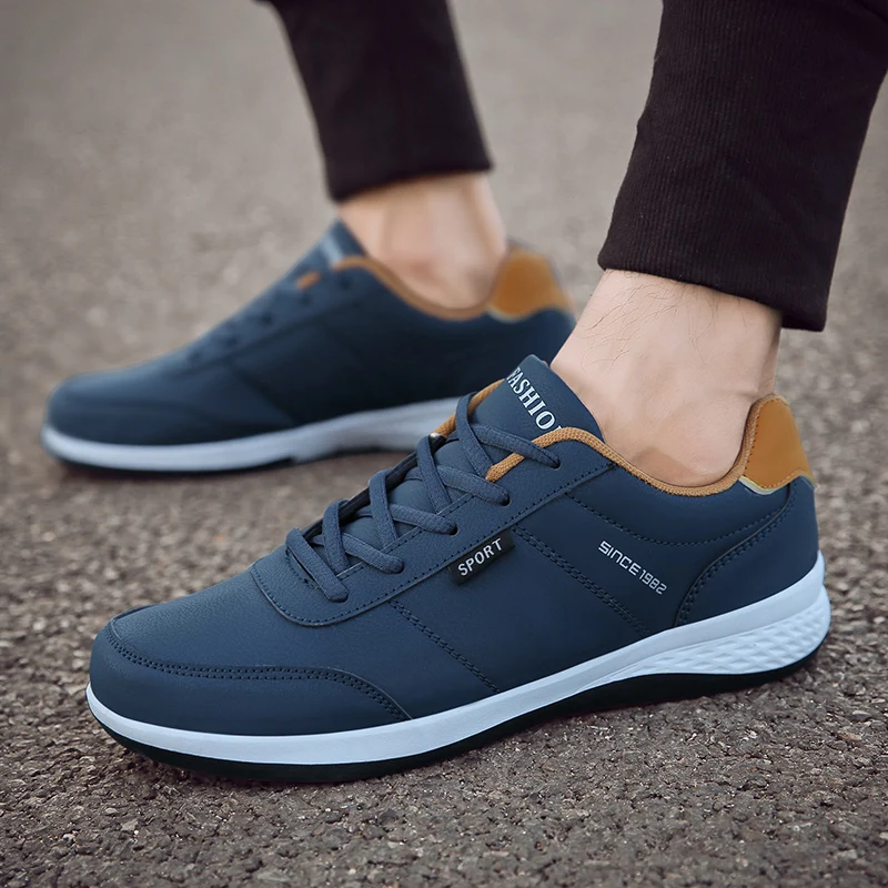 OZERSK Men Sneakers Fashion Casual Shoes Leather Breathable Man Lightweight Male Adult Tenis Zapatos Krasovki |