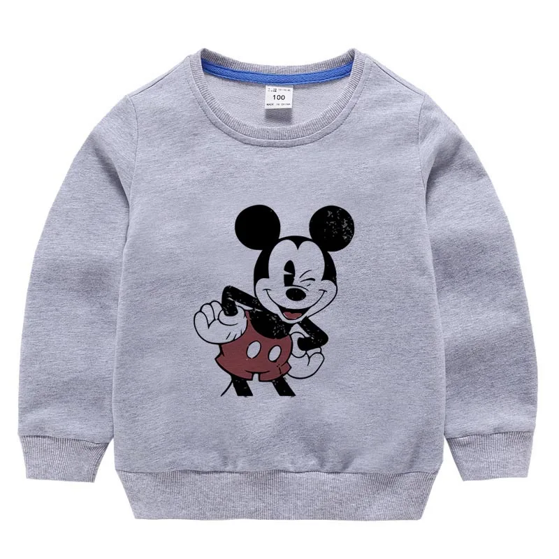 Girls Boy Sweatshirt Ulzzang Street Clothing Mickey Minnie Series Harajuku Print Sweater Harajuku Casual Sweatshirt - Цвет: 11