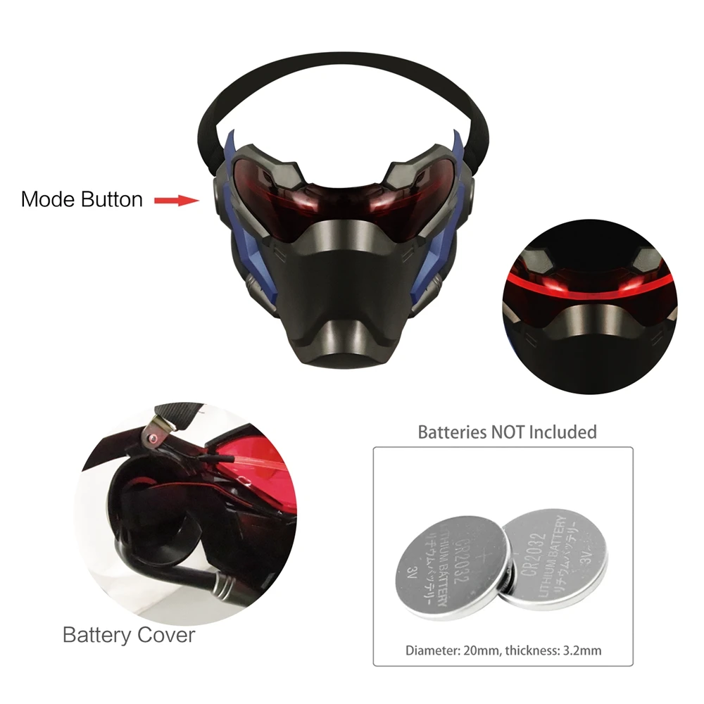 

Cosmask OverWatch Pioneer Mask Halloween Cool Mask Prop Collection Cosplay OverWatch Pioneer Mask For Party