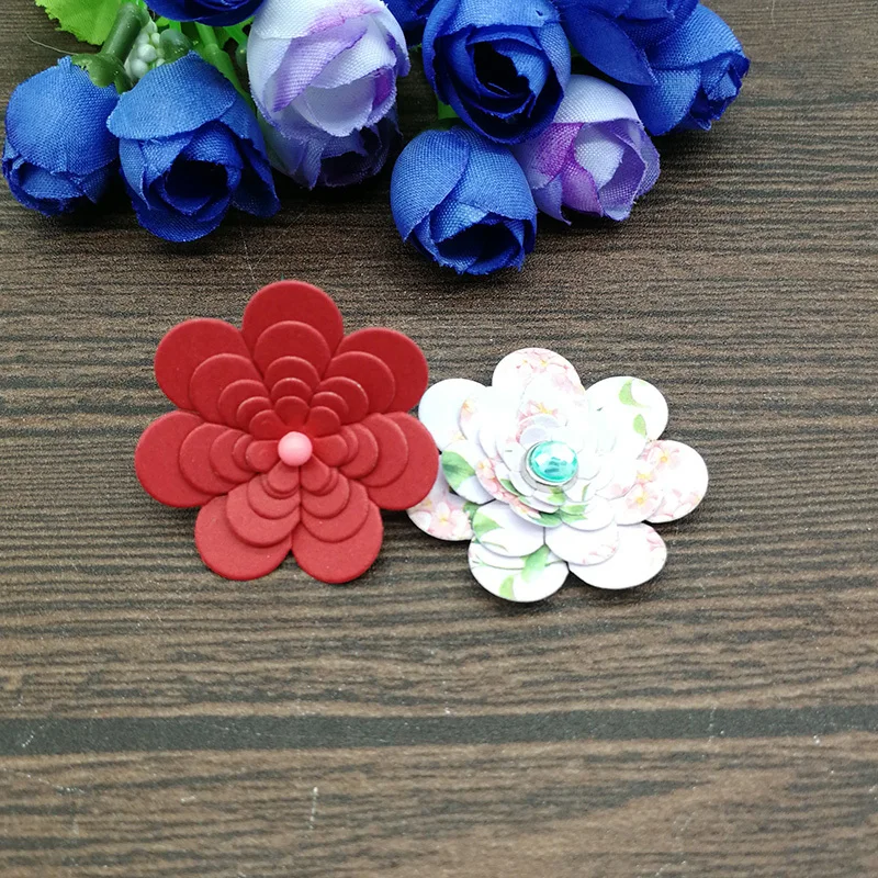 5 шт. Новые цветочные металлические трафареты для пресс формы 2019 DIY Скрапбукинг