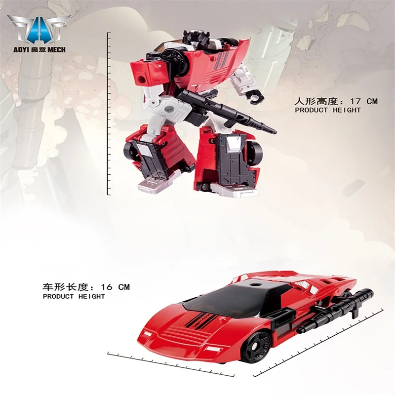 Трансформер BMB круглая вытирающаяся красная фигурка с оповещением | Игрушки и