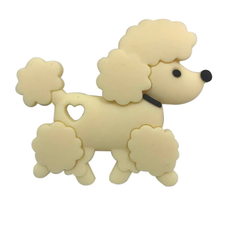 

New 1pcs Silicone Teething BPA Free Cartoon Baby Teddy Dog Child Bite Toy Silicone Teether Pacifier Baby Teether Newborn Toys