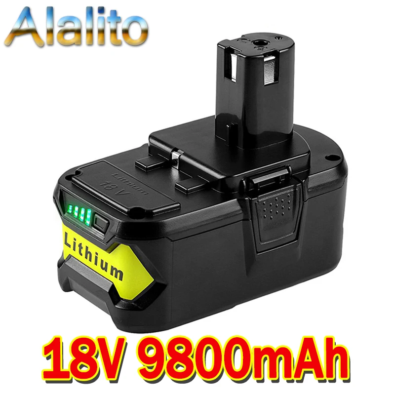 Новый литий ионный аккумулятор высокой емкости 18 в 9800 мАч для Ryobi Hot P108 RB18L40