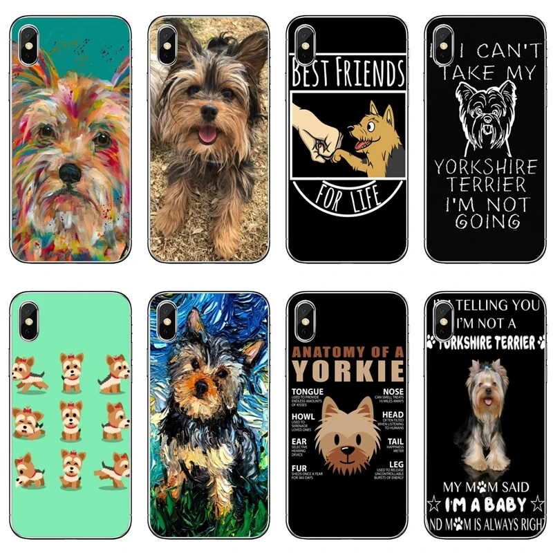 Силиконовый чехол для телефона с щенком йоркширского терьера Xiaomi Redmi 7 7A note 8 pro k20 Mi