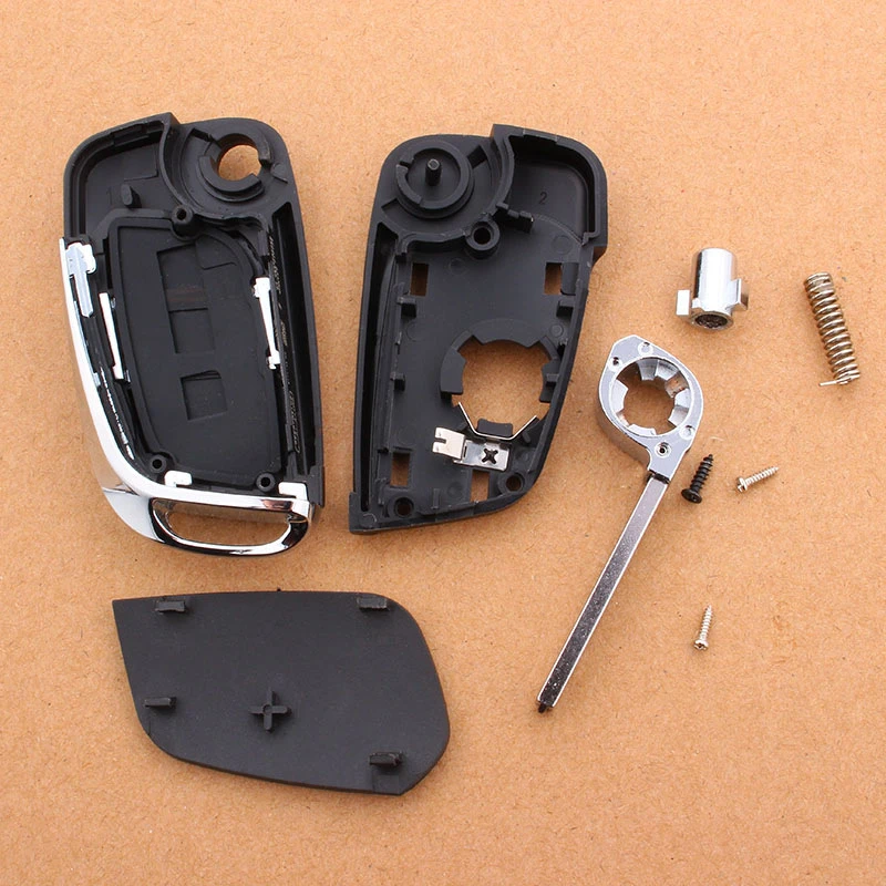 

Car Modified Flip Folding Key Shell FOB 3 Buttons for Peugeot 307 308 408 107 207 307S 308 407 CE0536 Remote Key Case with Logo