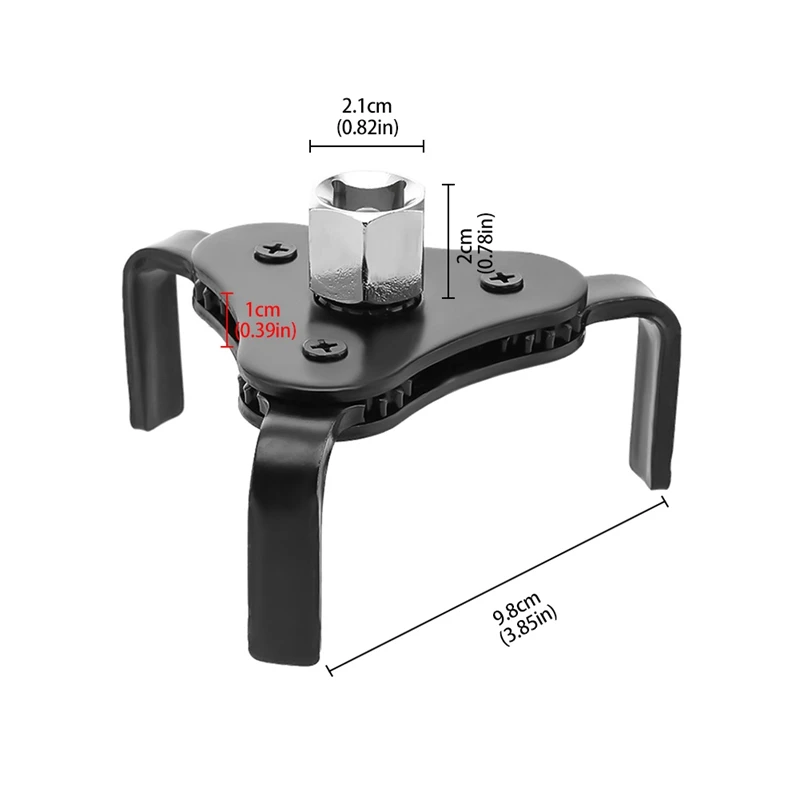 

Flat Three-Jaw Machine Filter Wrench Universal Adjustable Remover Oil Filter Disassembly Tool 65-110cm For Auto