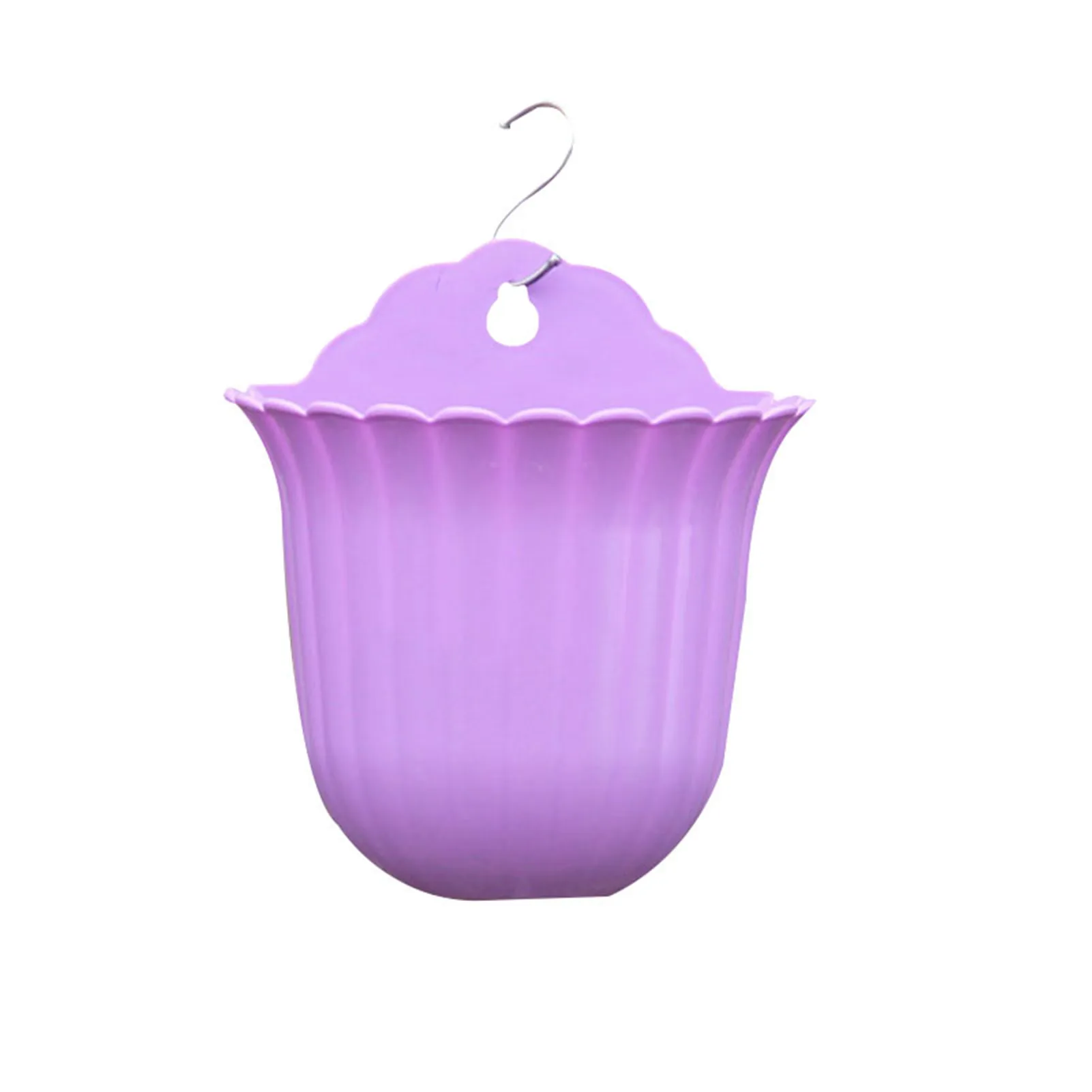 

Wall Hanging Flower Pot Fence Resin Hanging Plant Pot Outdoor With Drainage Hole JS23
