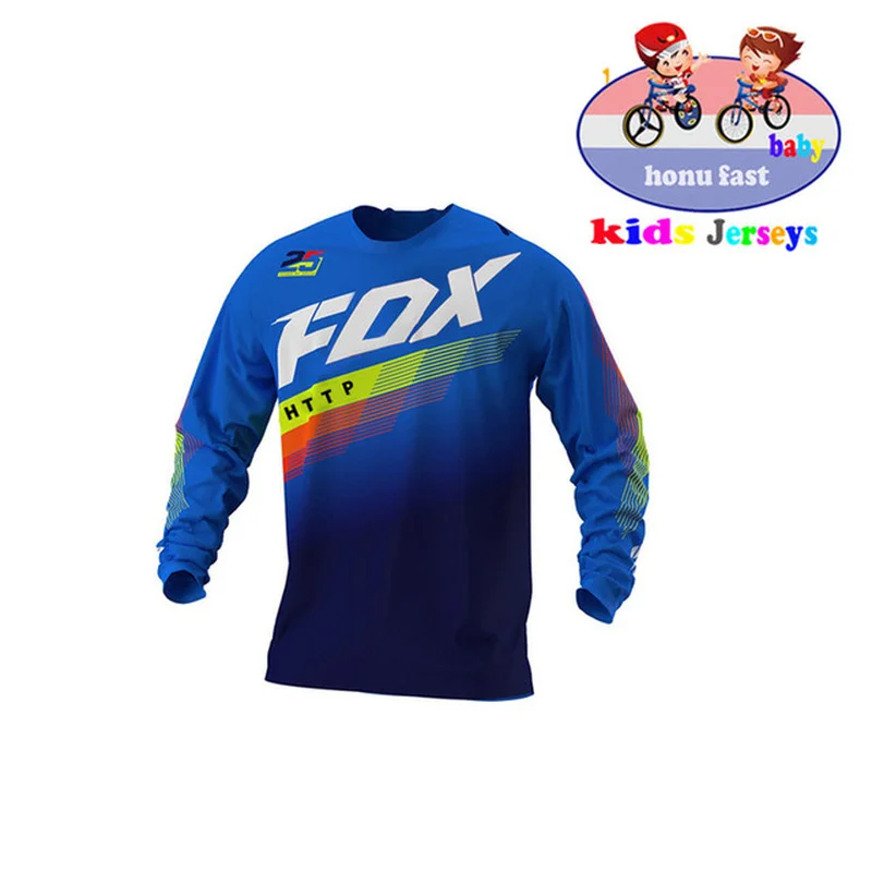

Boys Kids Off Road ATV Racing T-Shirt Fox MTB Bicycle Cycling Bike RF Downhill Jersey Motorcycle Jersey Motocross MTB DH MX Ropa