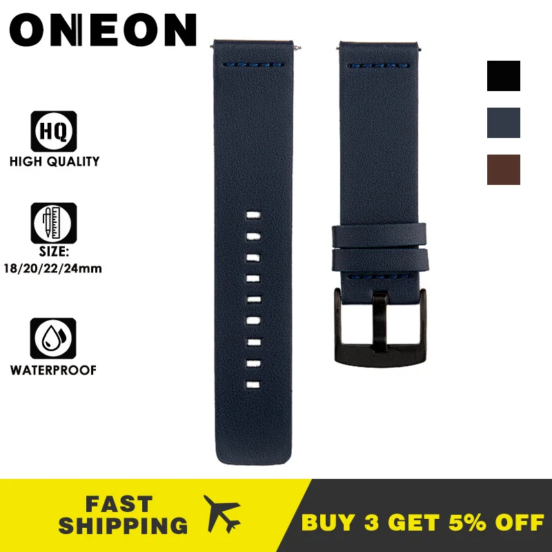 ONEON кожаный ремешок для часов подходит samsung GearS2/S3 из телячьей кожи ремень-браслет
