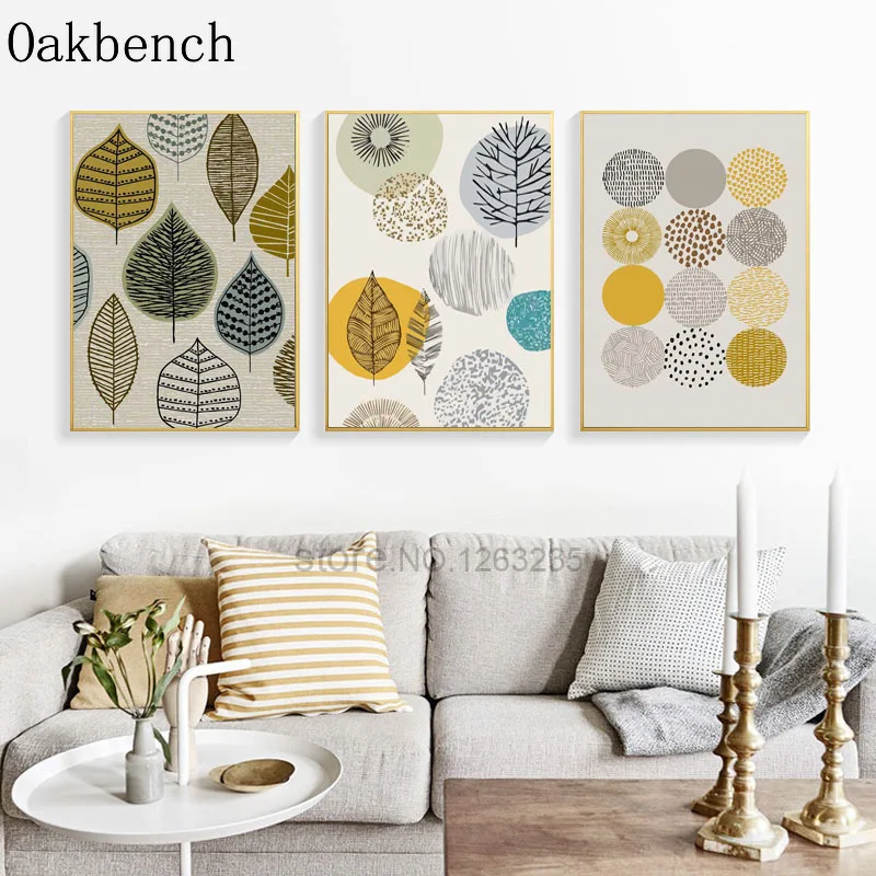 Абстрактный постер Настенная живопись на холсте геометрический принт постеры