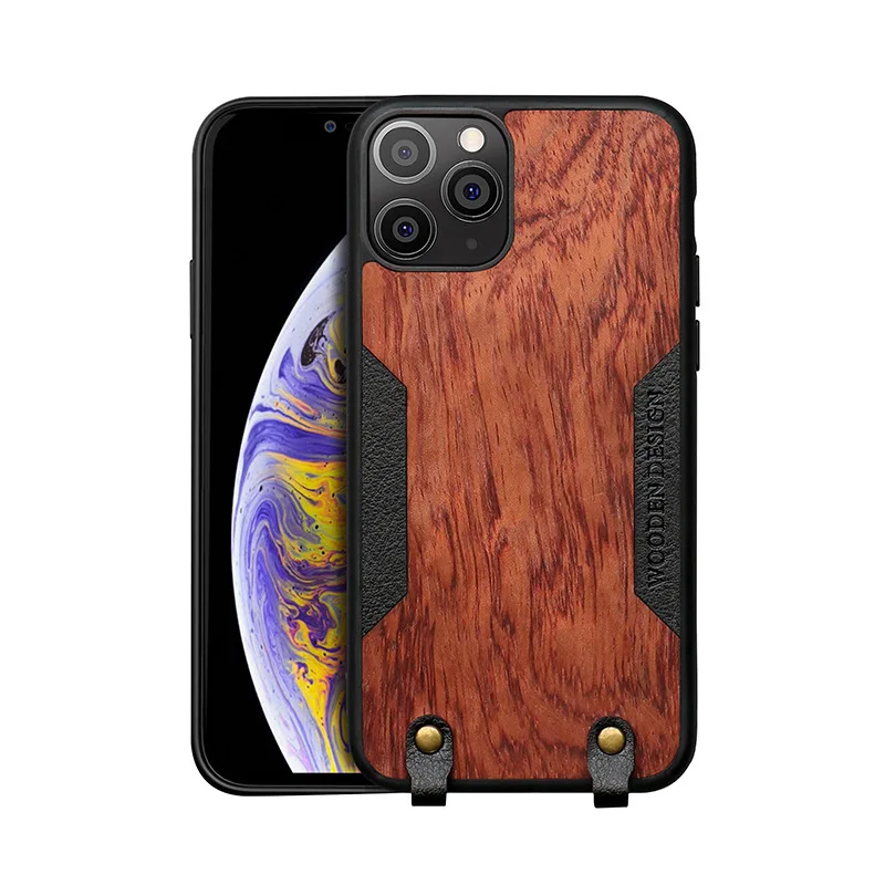 

Solid wood iPhone 12 pro stripe iPhone 12 new leather coque iPhone 11 pro mobile phone case iPhone xs anti-drop iPhone XR