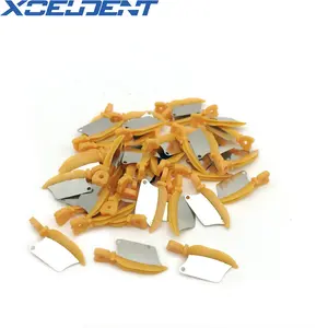 Для выведения токсинов, 40 шт зубные премьер-зубы межзубных Пластик Клин Ножи с защитой зубов Сталь матрицей инструменты стоматологи