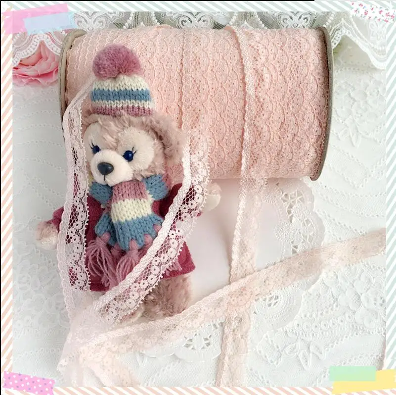 10 метров Цветочная черная розовая кружевная вышивка отделка Аксессуары для