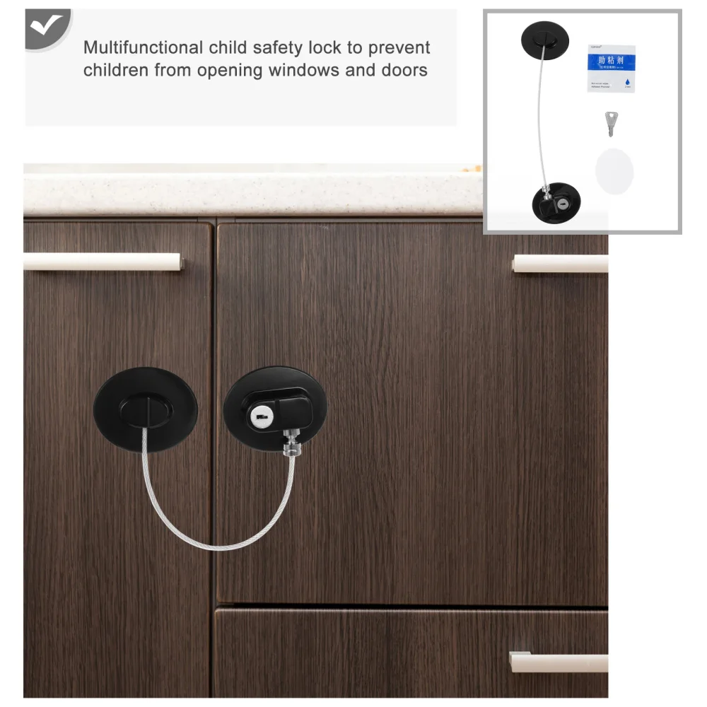 

4pcs Simple Protection Locks Pretty Guard Locks Practical Safety Locks