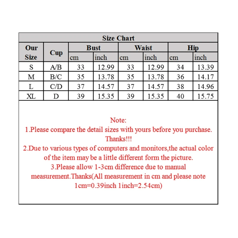 

Women Sexy 2pcs Bikini Set V-Neck Push Up Swimsuit Neon Solid Color Bathing Suit