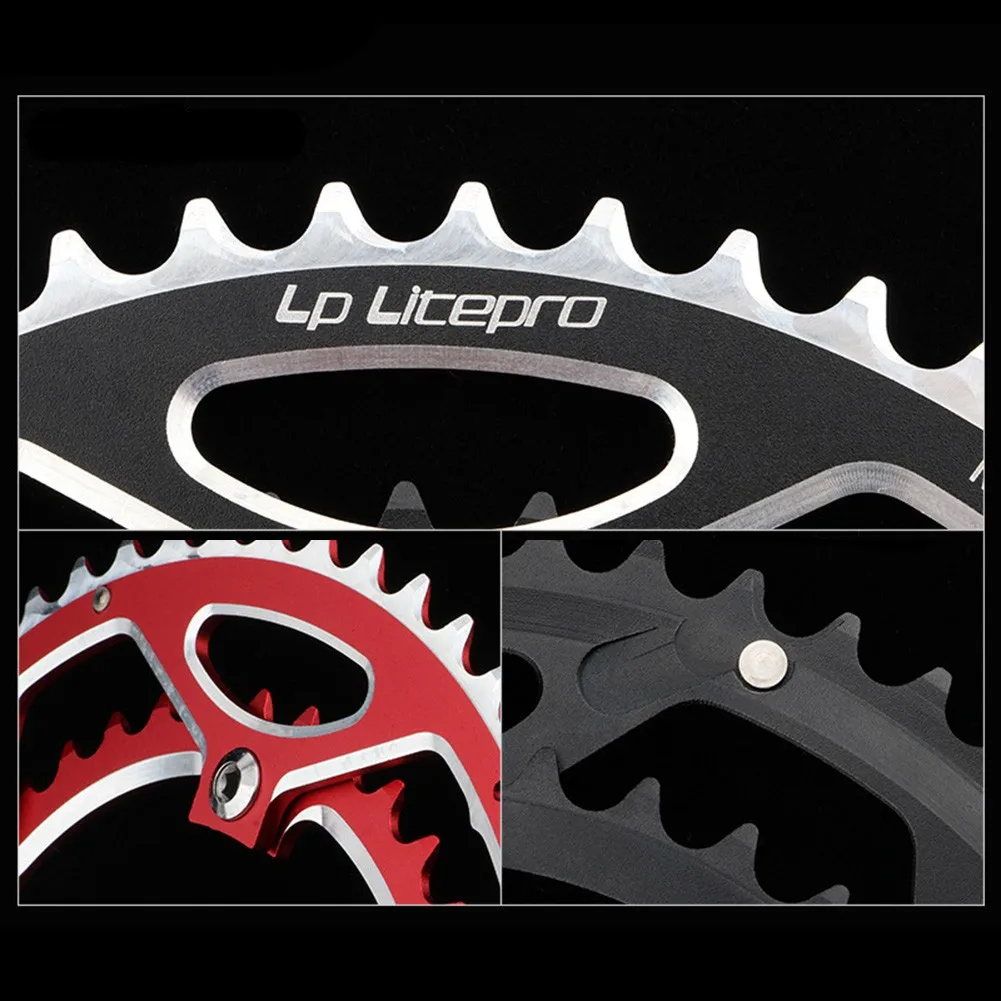 1PC Litepro Road Bike Double Disc Gear 53t-39t Folding Chain Wheel Aluminum Alloy 53-59 Teeth Cycling Accessory | Спорт и