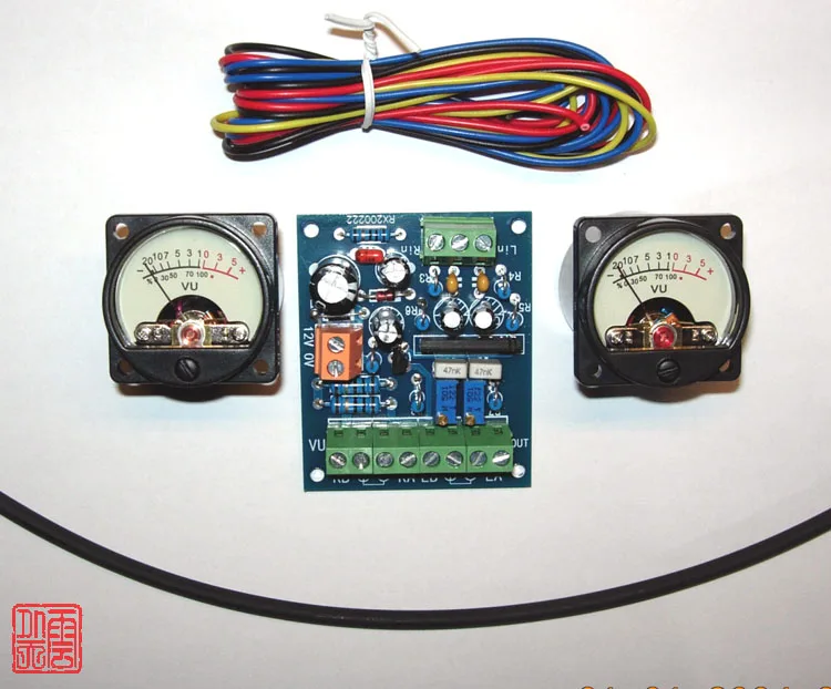 Одна пара аудиоуровня 34 мм/уровня дБ/счетчика УФ + плата драйвера заголовка |