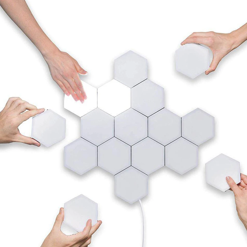 Шестиугольные квантовые лампы светодиодный ночник с сенсорным управлением