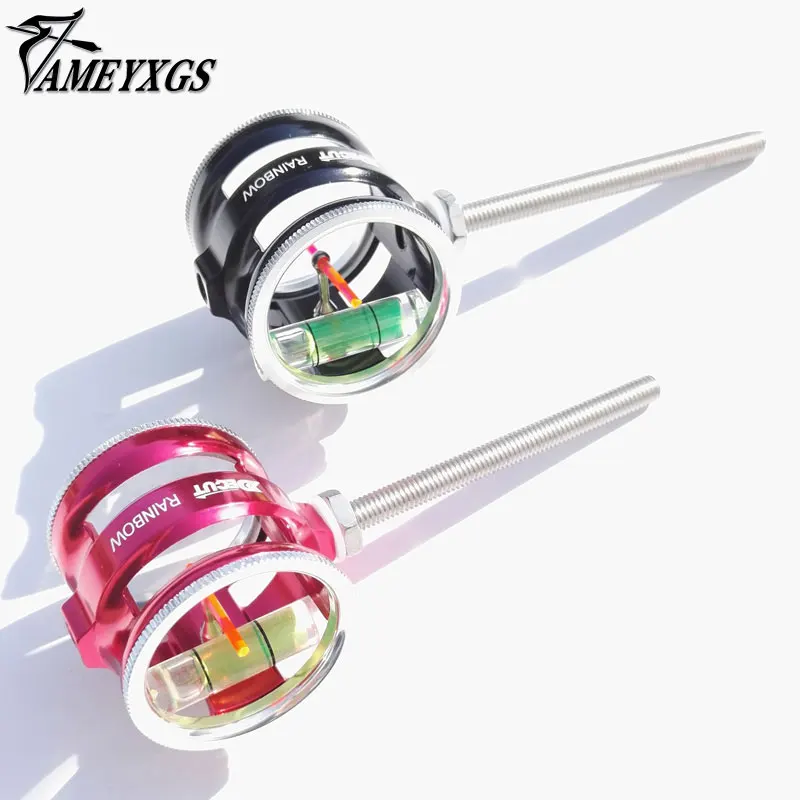 Стрельба из лука 8x увеличение соединение лук прицел Оптическое волокно 1 Pin