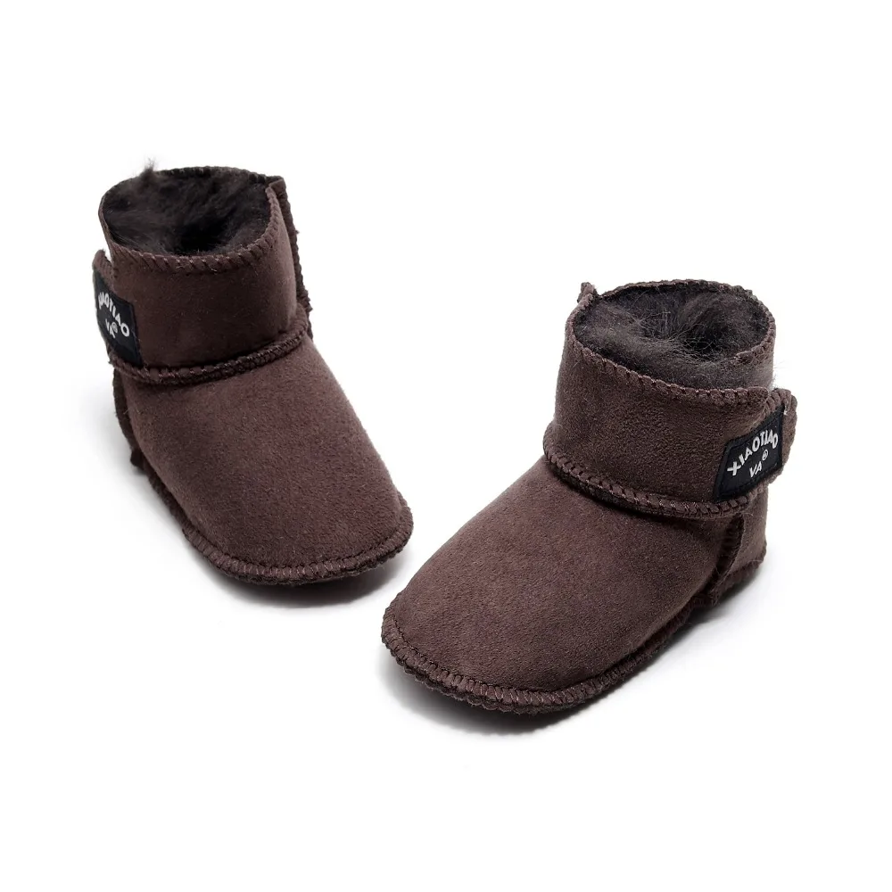 

2019 Brand Nature Fur New Newborn Baby Infant Toddler Girl Boots Crib Shoes Prewalkers Furry Snow Winter Warm Boots