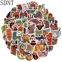 50 pcs totem animal stickers ethnic mandala tribal tattoo graffiti cool stickers to diy skateboard laptop suitcase car sticker
