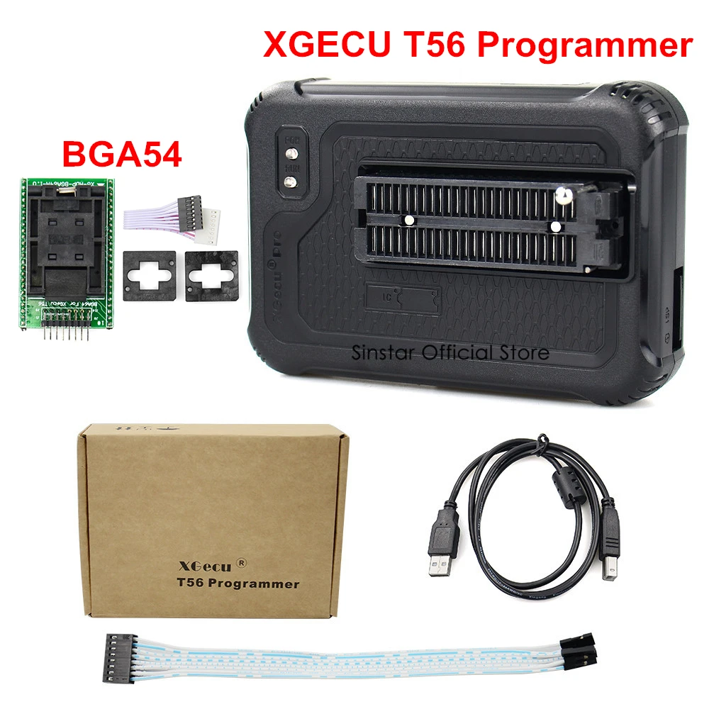 XGecu T56 программатор 56 Pin драйверы ISP поддержка 20900 + ICs для PIC/NAND Flash/EMMC