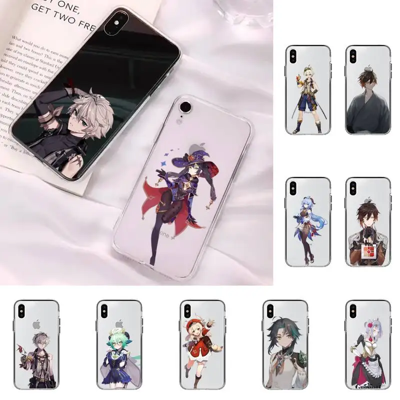 

genshin impact Phone Case for iphone 13 11 12 pro XS MAX 8 7 6 6S Plus X 5S SE 2020 XR case