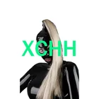 Женская маска-капюшон из чистого 100% натурального латекса, парики, костюмы для косплея с открытыми глазами и ртом