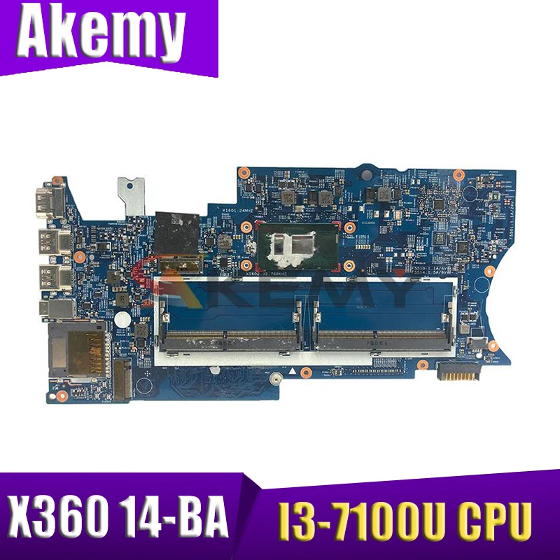 

923689-601 923689-001 16872-2 448.0C204.0021 For HP Pavilion x360 14-ba007ca 14-BA Laptop Motherboard SR343 I3-7100U