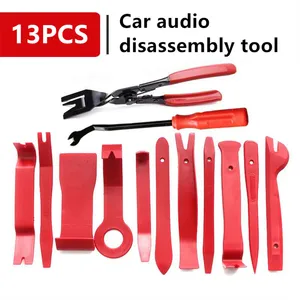 Инструмент для разборки автомобильной аудиосистемы, 13 шт., с самоуплотняющимся пакетом, зажим для внутренней двери автомобиля, инструменты для снятия отделки панели