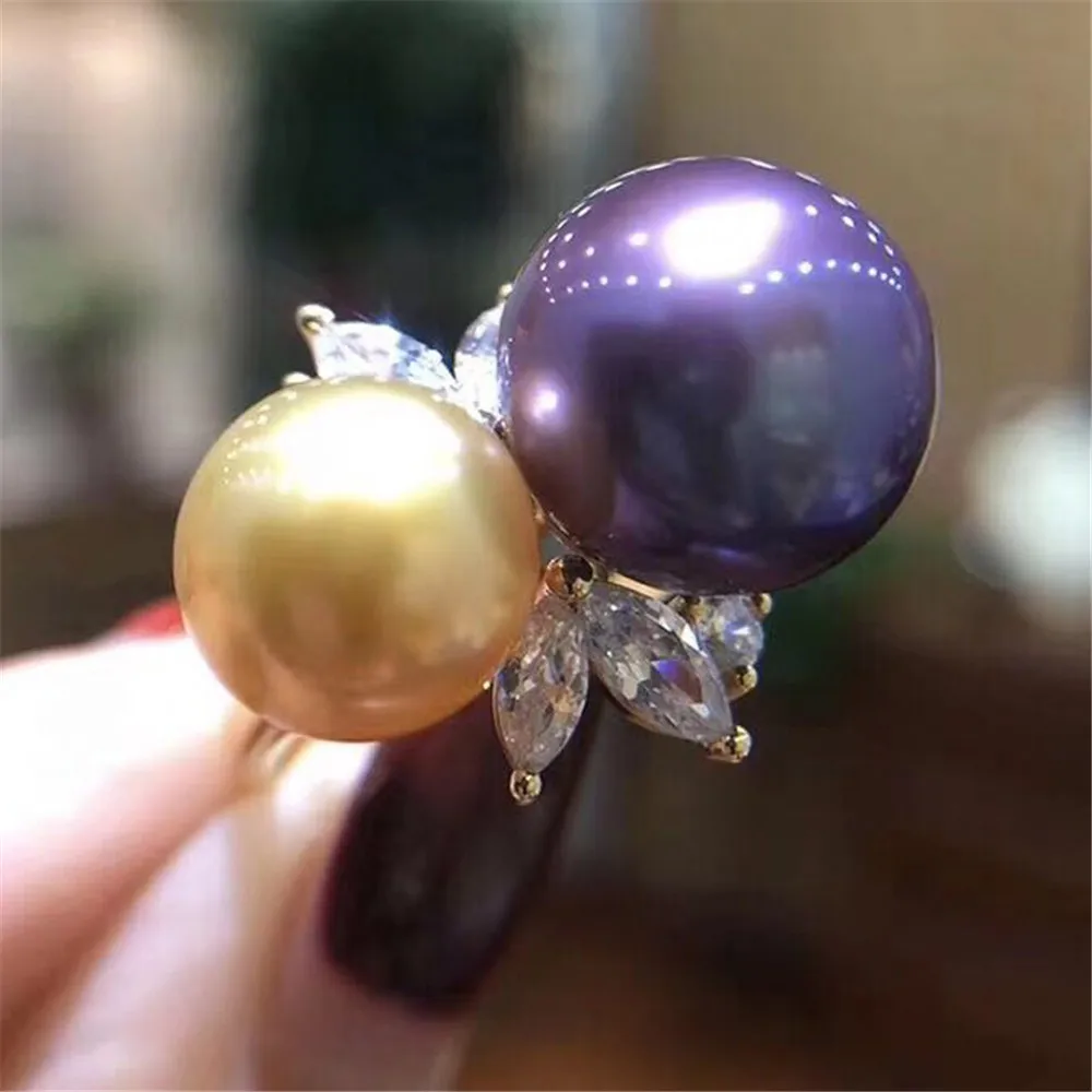 

Classic Rings Resizable Design Rings Base 925 Silver Pearl Rings Settings Women DIY Pearl Rings Accessory No Pearl