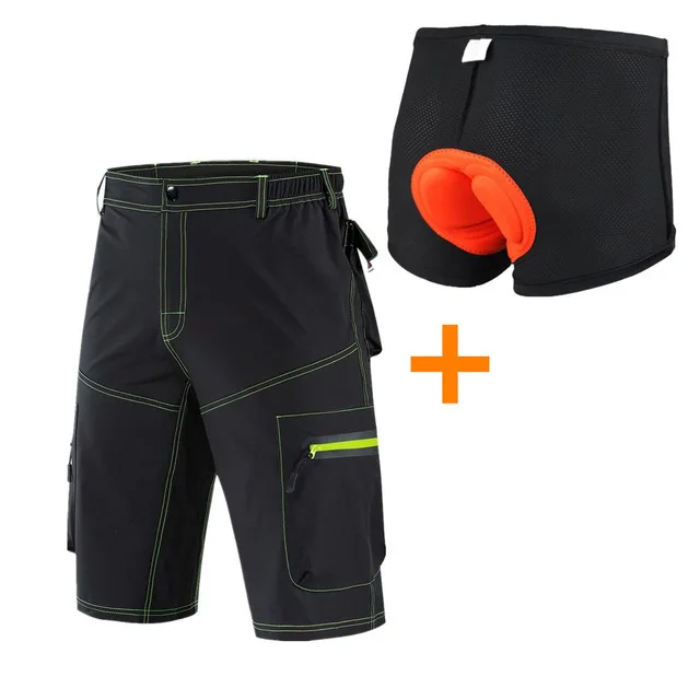 Шорты WOSAWE Мужские для горного велосипеда водонепроницаемые тонкие дышащие