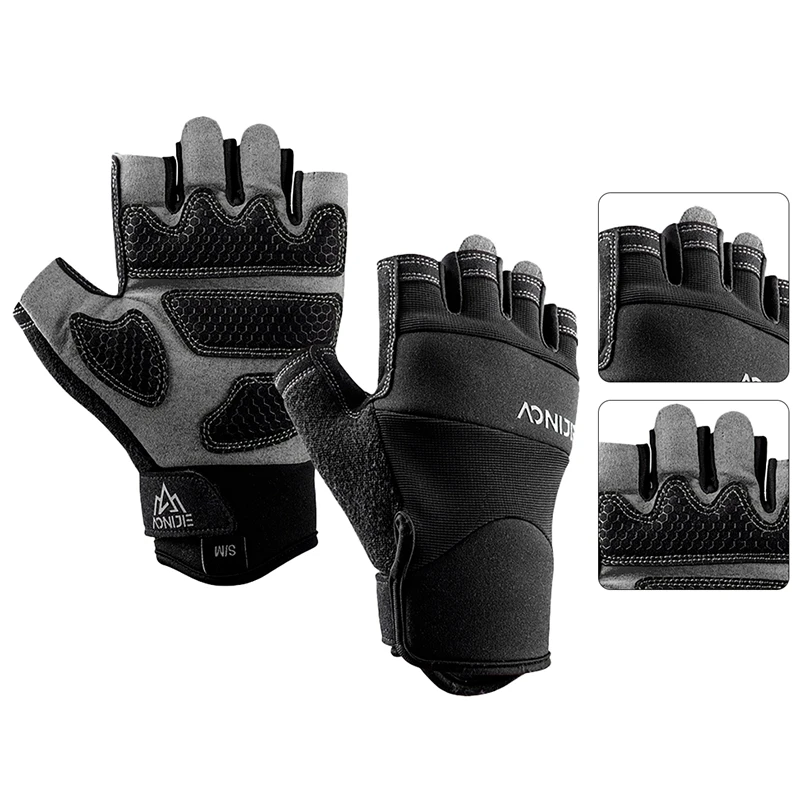 

Перчатки для тренировок AONIJIE, дышащие перчатки для тренировок, перчатки для тяжелой атлетики, тренажерного зала, велосипедные перчатки для ...