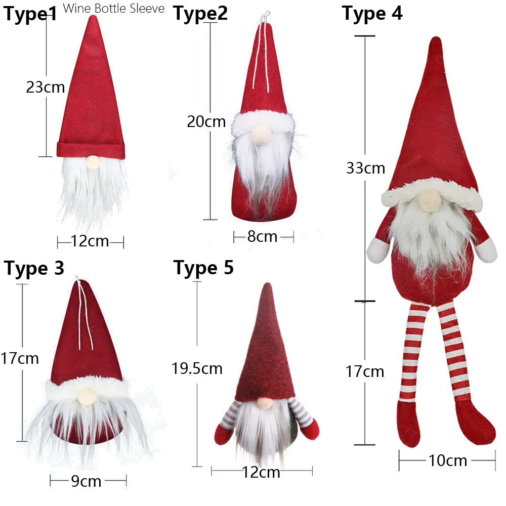 Новое украшение Подвесные Кулоны Санта Клаус украшения в виде капли безликие