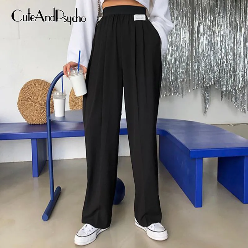 

Streetwear Oversized Baggy Pants for Women High Waisted Sweatpants Korean Style Joggers Women Wide Leg Trousers Cuteandpsycho