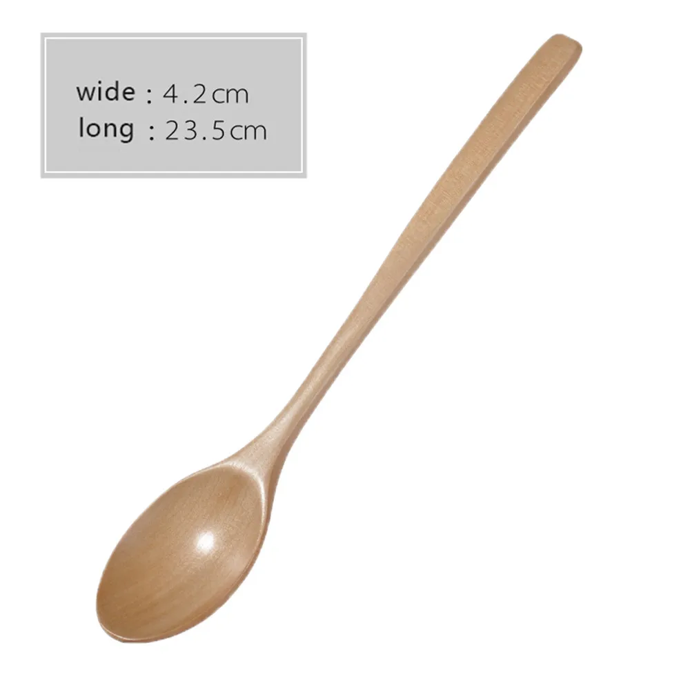 

Wooden Spoon Kitchen Cooking Dining Soup Tea Honey Coffee Utensil Tools Teaspoon for Home Restaurant Tableware Utensil Tool
