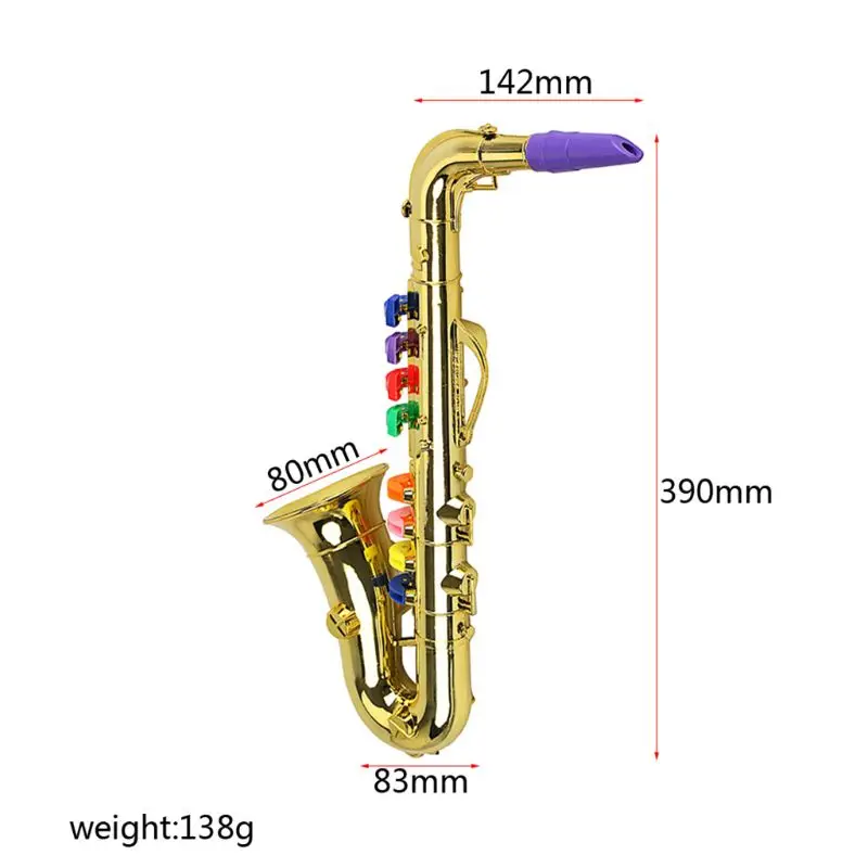 

Simulation 8 Tones Saxophone Trumpet Children Musical Instrument Toy Party Props D5QD