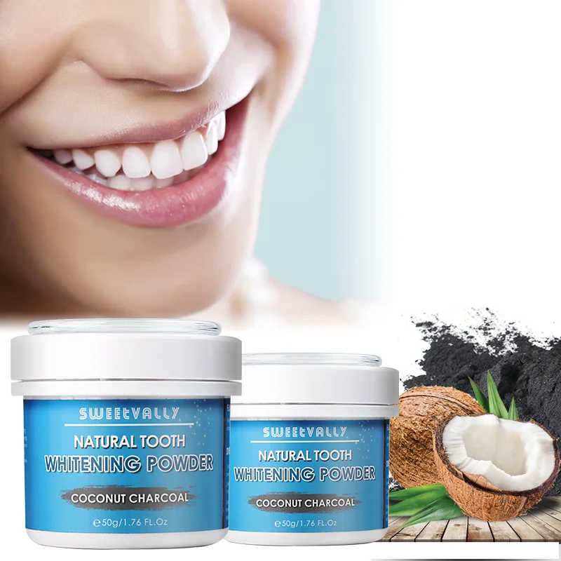 Абсолютно новый 50 г кокосового угля натуральный травяной Отбеливание зубов