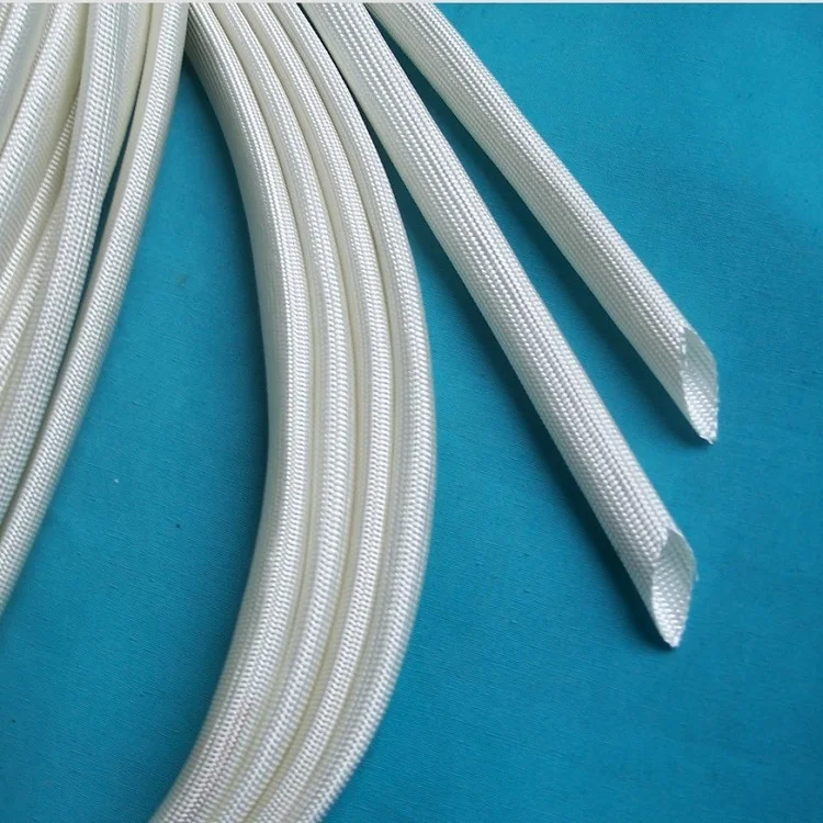 

ID 8mm Fiberglass Tube Silicone Resin Braided Wire Sleeve Flame Resistant Fiber Glass Insulated Cable Protect Pipe 200 Deg.C