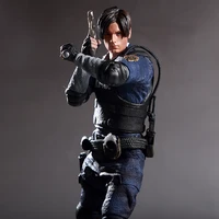 32cm game character leon scott kennedy biohazard re collectors action figure toys christmas gift no box