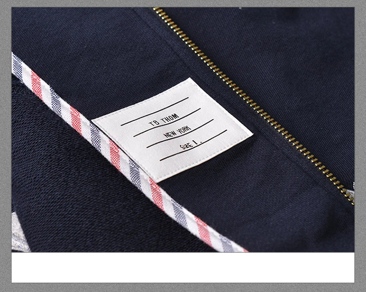 

2021 Fashion TB THOM Brand Hip Hop Clothing Flower Embroidery Striped Jacket Men Casual Sportswear Coat Baseball Uniform