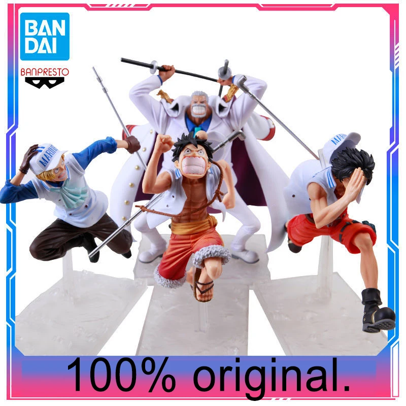 Оригинальная экшн-фигурка банпресс из аниме One Piece Обезьяна D Луффи Гарп Эйс