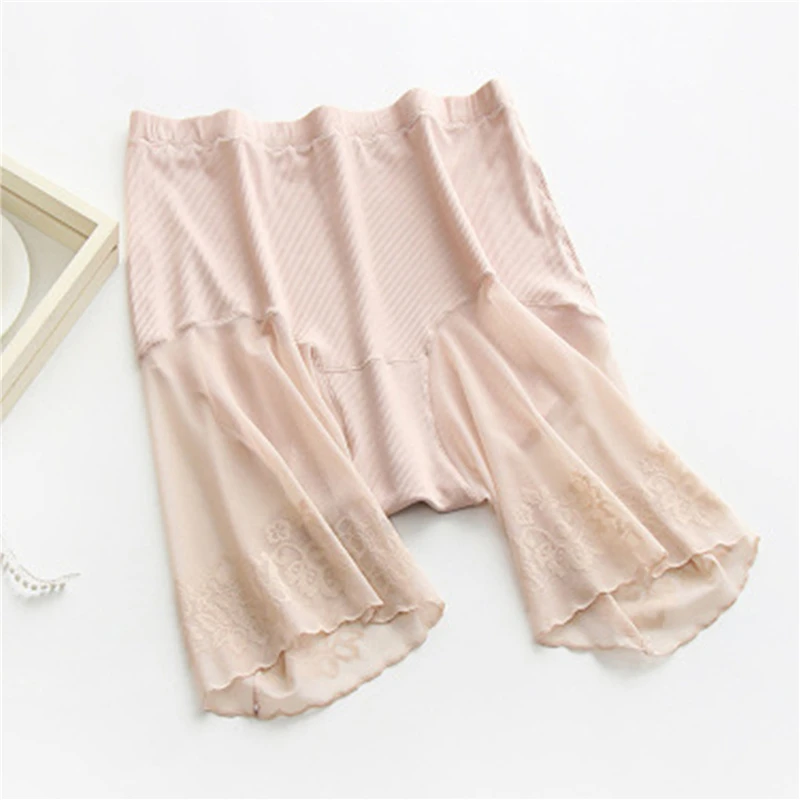 

Female Safety Pants Sexy Lace Seamless High Waist Soft Shorts Ladies Breathable Underwear