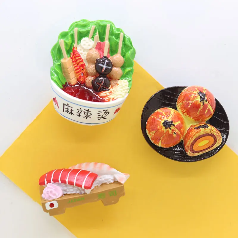 Магнит на холодильник Китайская традиционная мини-модель еды украшение для суши